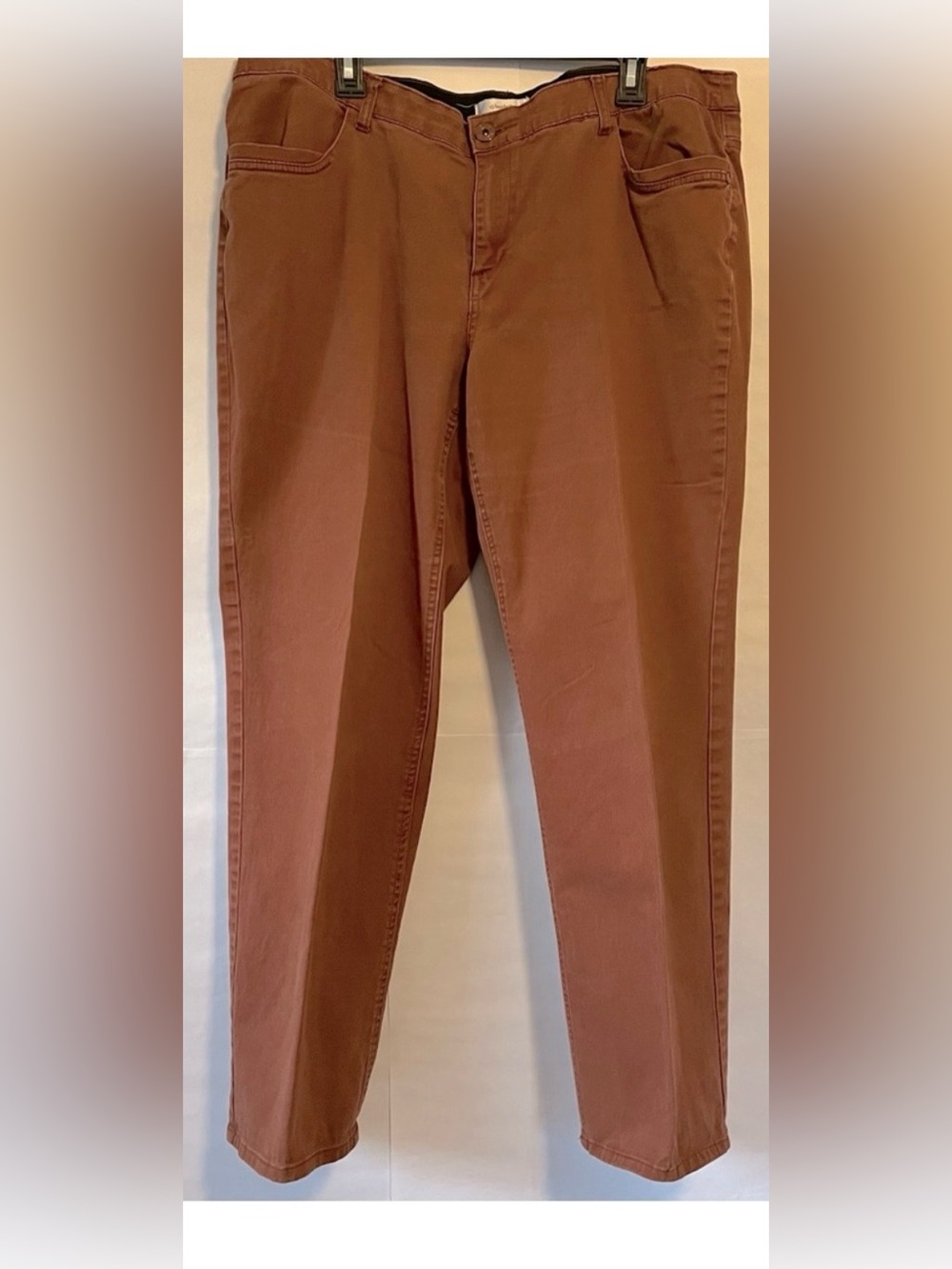 CJ Banks Women's Rust Colored
Jeans Plus Size